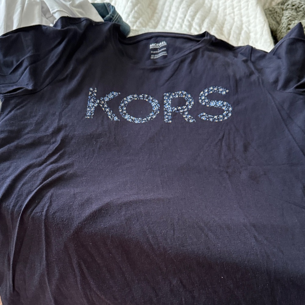 Michael Kors Kids Dark Blue Graphic Tee